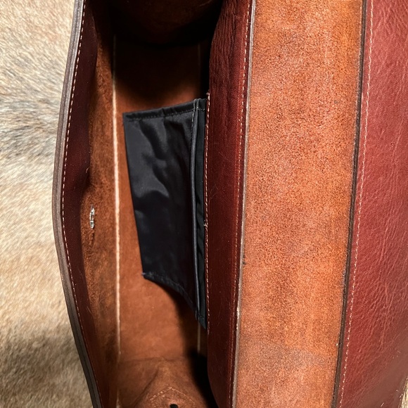 Vintage Western Purse- Two Bar West Red Leather Purse - Picture 6 of 6